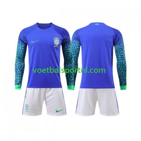 Brazilië Kind Uit Tenue World Cup 2022 L/S